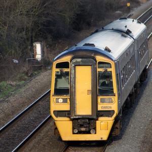 Class 158 Diesel Multiple Unit on the South Wales Coast Line between Newport and Cardiff circa 2010s